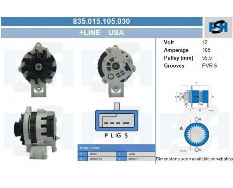 Alternator 835.015.105.030 PlusLine, Image 5