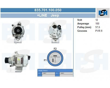Alternator 835.701.100.050 PlusLine, Image 5 Alternator 835.701.100.050 PlusLine, Image 5