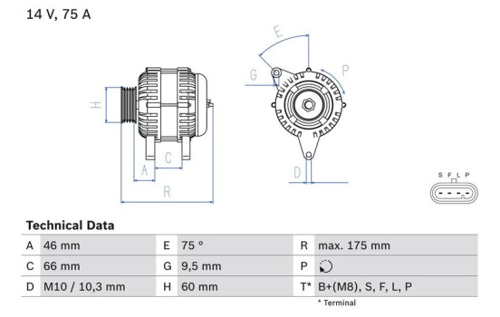 Alternator 8377 Bosch
