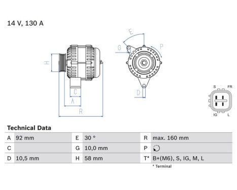 Alternator 8427 Bosch, Image 2