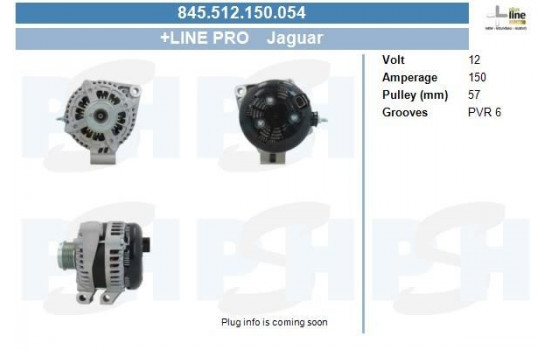 Alternator 845.512.150.054 PlusLine