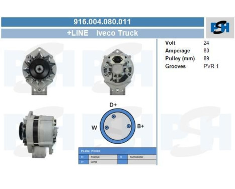 Alternator 916.004.080.011 PlusLine