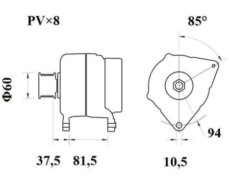 Alternator Daf 100A, Image 3