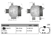 Alternator DAN1089 Denso