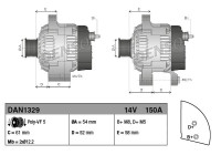Alternator DAN1329 Denso