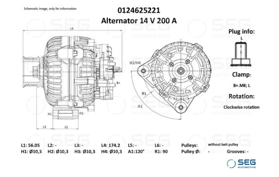 Alternator John Deere 200A, Image 6
