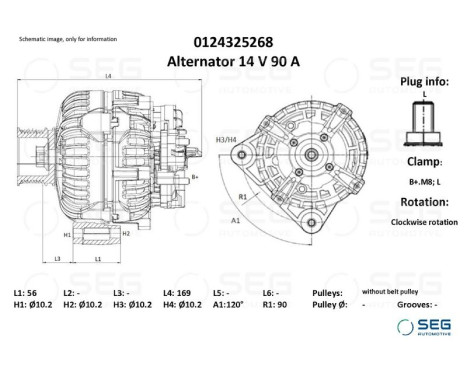 Alternator John Deere 90A, Image 6