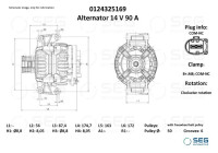 Alternator Mercedes 90A