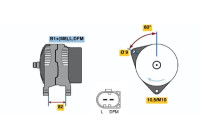Alternator NCB1(>)14V70/120A Bosch