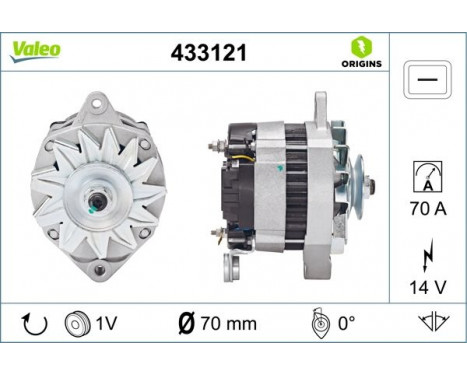 Alternator NEW ORIGINAL PART 433121 Valeo, Image 2