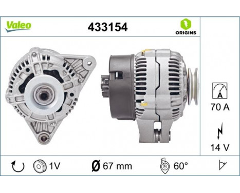 Alternator NEW ORIGINAL PART 433154 Valeo