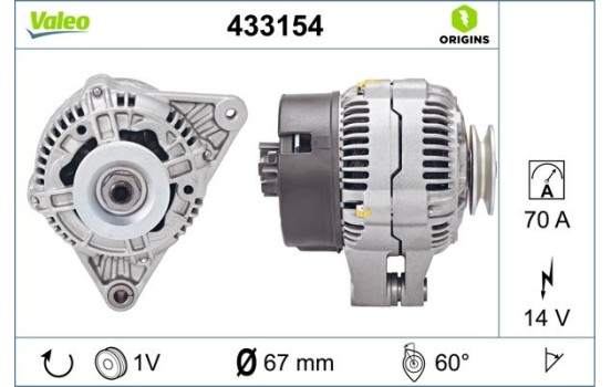 Alternator NEW ORIGINAL PART 433154 Valeo