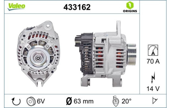 Alternator NEW ORIGINAL PART 433162 Valeo