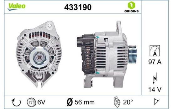 Alternator NEW ORIGINAL PART 433190 Valeo