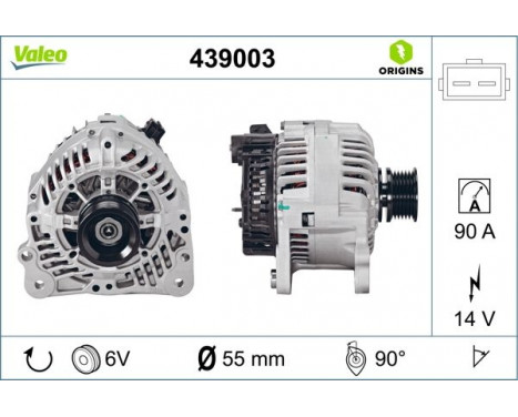 Alternator NEW ORIGINAL PART 439003 Valeo, Image 4