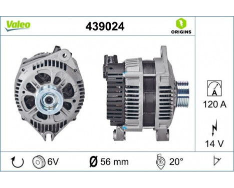 Alternator NEW ORIGINAL PART 439024 Valeo