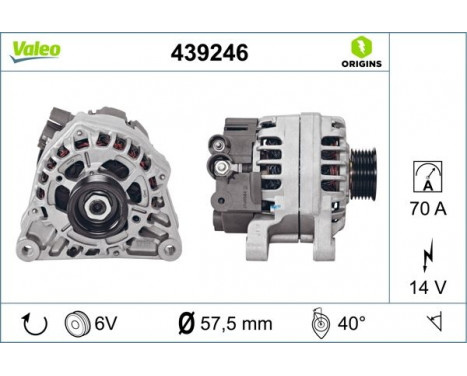 Alternator NEW ORIGINAL PART 439246 Valeo, Image 4