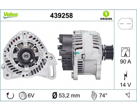 Alternator NEW ORIGINAL PART 439258 Valeo