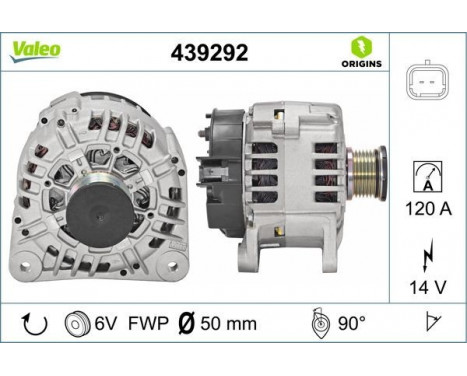 Alternator NEW ORIGINAL PART 439292 Valeo, Image 4