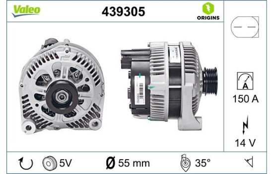 Alternator NEW ORIGINAL PART 439305 Valeo, Image 4