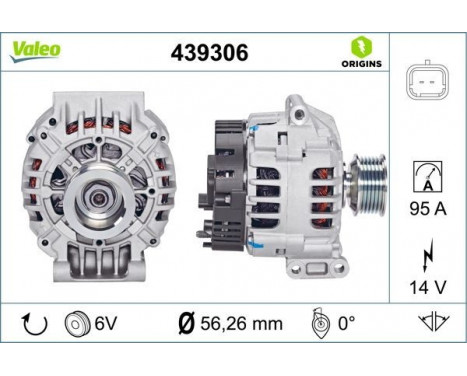 Alternator NEW ORIGINAL PART 439306 Valeo, Image 4