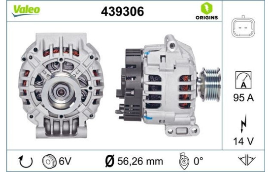 Alternator NEW ORIGINAL PART 439306 Valeo, Image 2