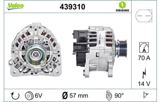 Alternator NEW ORIGINAL PART 439310 Valeo, Image 4