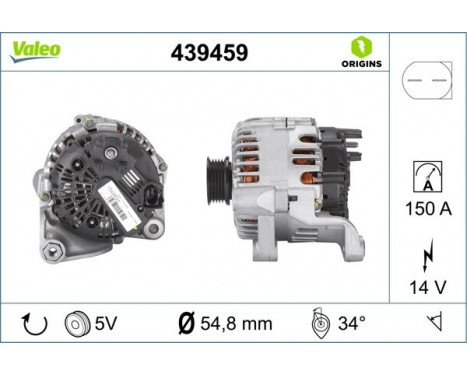 Alternator NEW ORIGINAL PART 439459 Valeo, Image 3