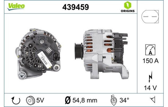 Alternator NEW ORIGINAL PART 439459 Valeo, Image 3