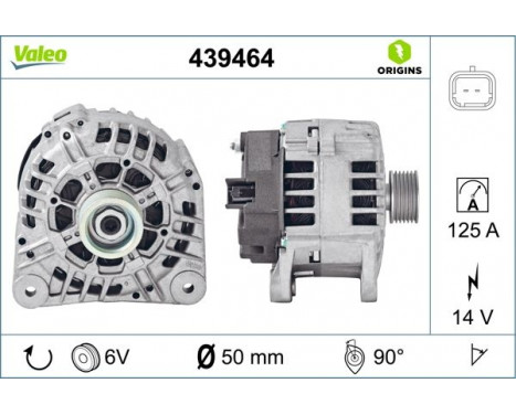 Alternator NEW ORIGINAL PART 439464 Valeo, Image 2