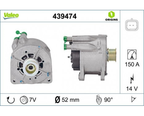 Alternator NEW ORIGINAL PART 439474 Valeo, Image 4