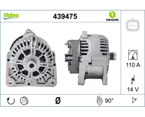 Alternator NEW ORIGINAL PART 439475 Valeo, Image 2