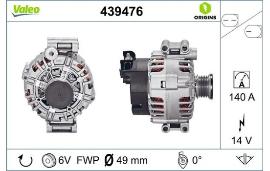 Alternator NEW ORIGINAL PART 439476 Valeo, Image 4