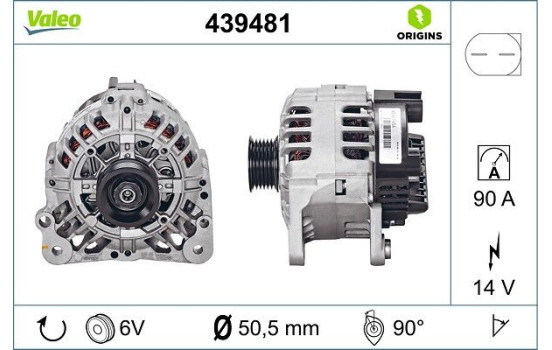 Alternator NEW ORIGINAL PART 439481 Valeo, Image 4