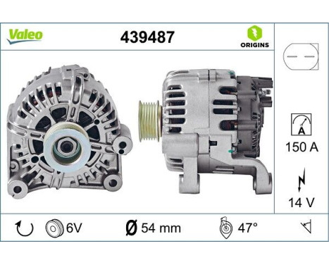Alternator NEW ORIGINAL PART 439487 Valeo, Image 4