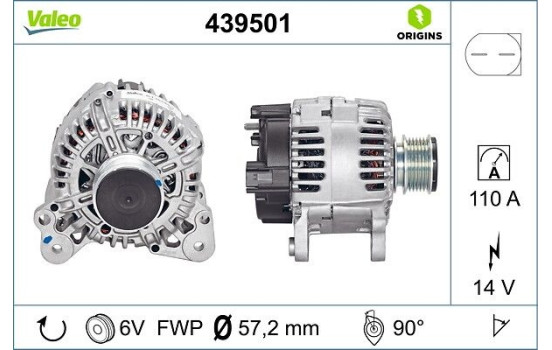 Alternator NEW ORIGINAL PART 439501 Valeo, Image 4
