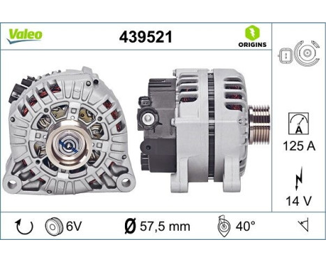 Alternator NEW ORIGINAL PART 439521 Valeo, Image 4
