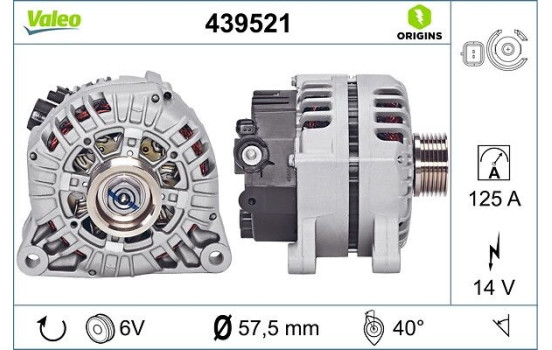 Alternator NEW ORIGINAL PART 439521 Valeo, Image 4