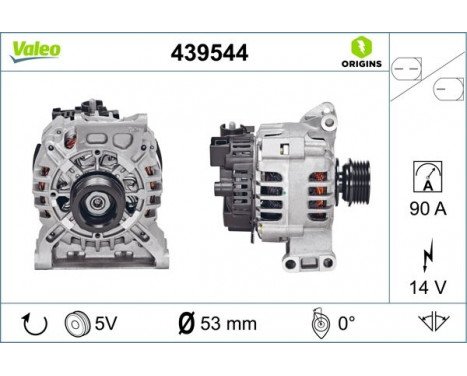 Alternator NEW ORIGINAL PART 439544 Valeo, Image 2