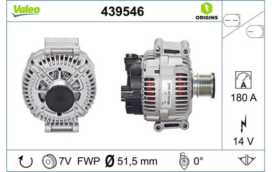 Alternator NEW ORIGINAL PART 439546 Valeo, Image 4