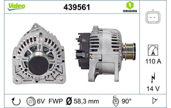Alternator NEW ORIGINAL PART 439561 Valeo, Image 4