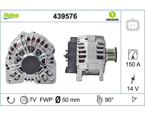 Alternator NEW ORIGINAL PART 439576 Valeo, Image 4