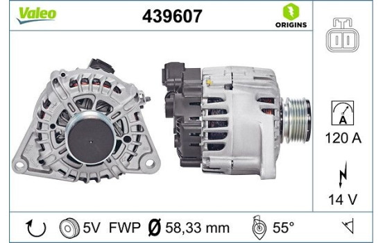 Alternator NEW ORIGINAL PART 439607 Valeo, Image 4