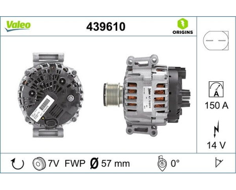 Alternator NEW ORIGINAL PART 439610 Valeo, Image 4