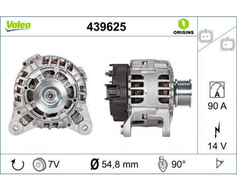 Alternator NEW ORIGINAL PART 439625 Valeo, Image 2