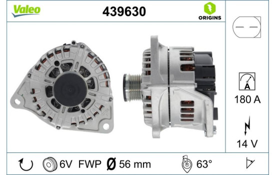 Alternator NEW ORIGINAL PART 439630 Valeo, Image 4