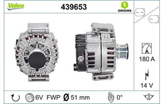 Alternator NEW ORIGINAL PART 439653 Valeo, Image 4