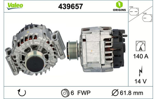 Alternator NEW ORIGINAL PART 439657 Valeo