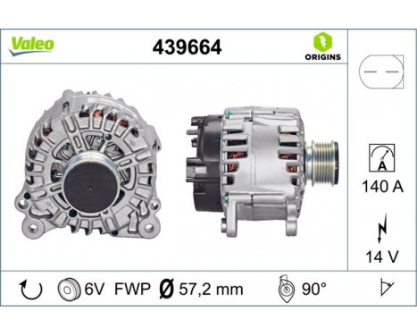 Alternator NEW ORIGINAL PART 439664 Valeo, Image 5