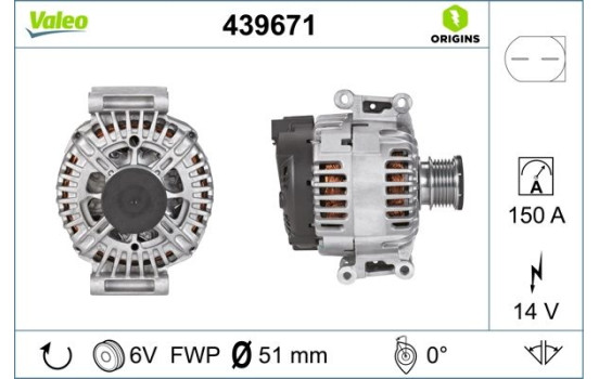 Alternator NEW ORIGINAL PART 439671 Valeo
